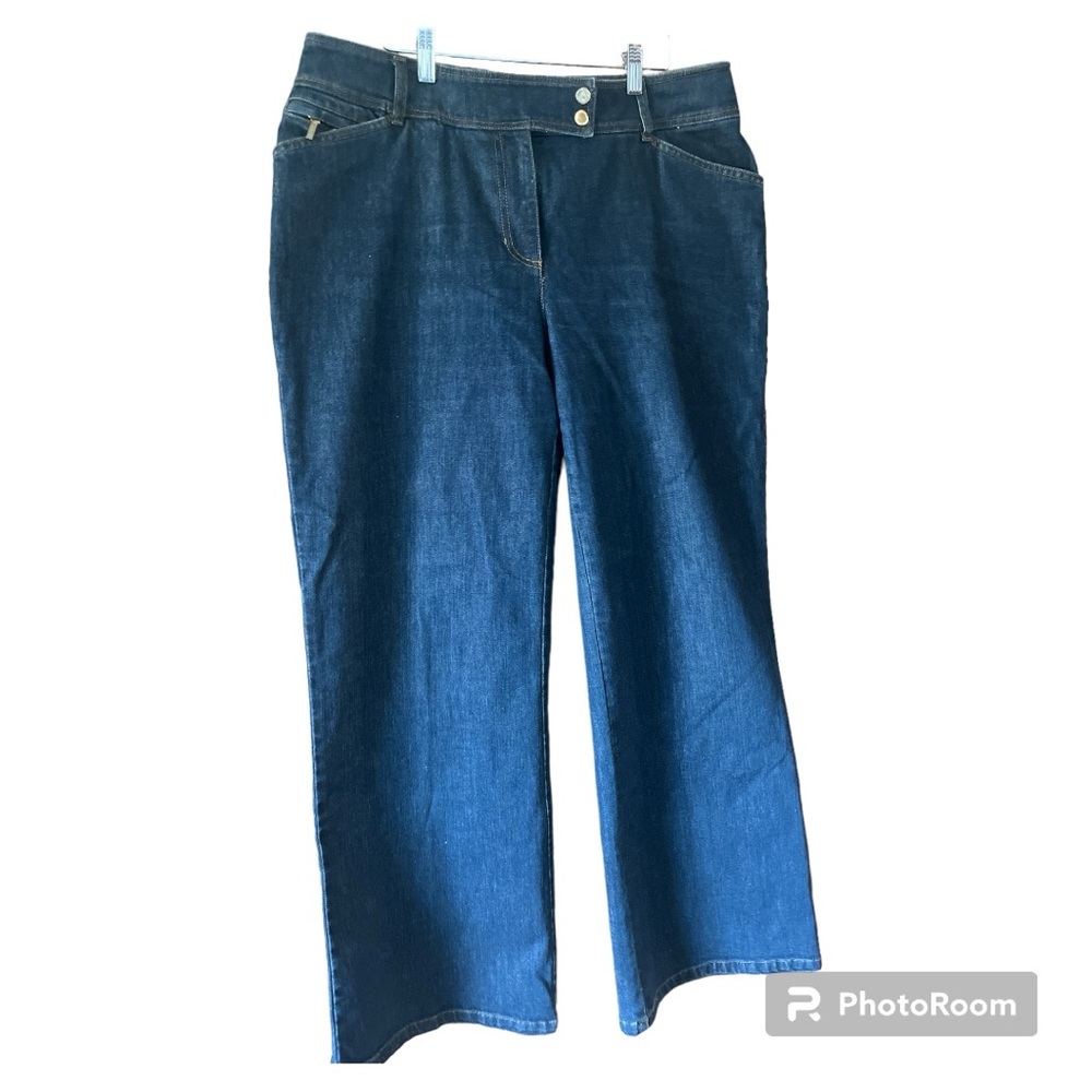 JONES NEW YORK Blue Dark Wash Bootcut Denim Jeans